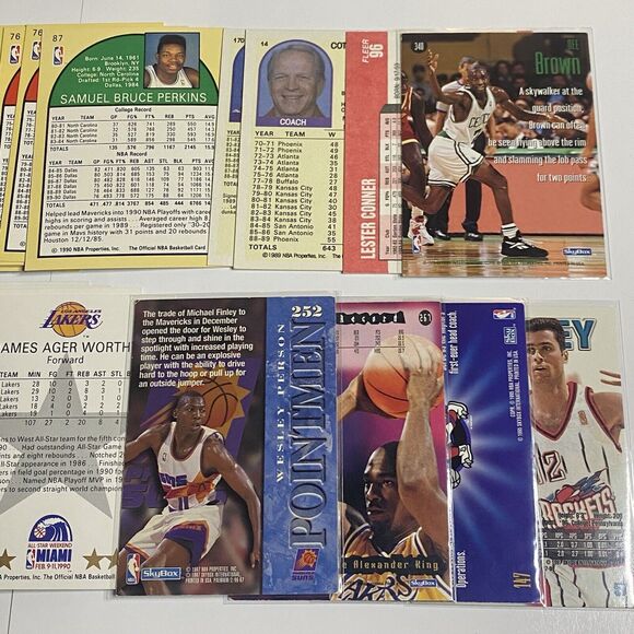 Vintage Mixed Basketball Card Lot Skybox NBA Hoops Fleer 26 Cards - Picture 6 of 6